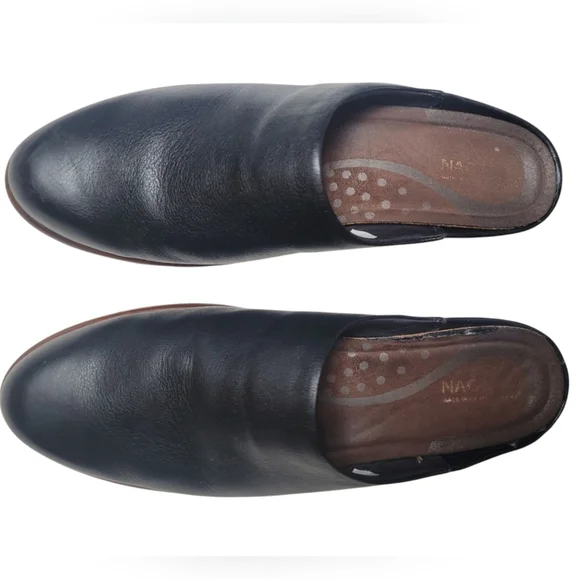 NAOT Footwear Women's Lodos Clog Soft Black Leather Size Euro 43 US 12 - Picture 7 of 9